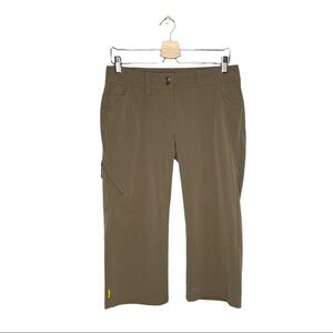 Lolë Taupe Nylon Blend Stretchy Capri Pants Outdoor Hiking